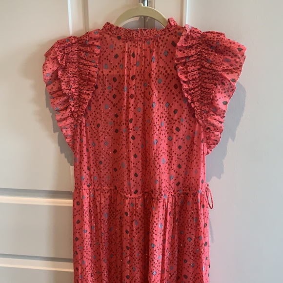Ulla Johnson Linnea midi dress in hibiscus - Picture 10 of 11
